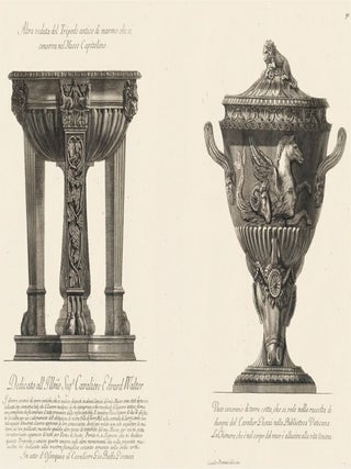 Item nr. 142775 Dedicato all' Illmo Sig.r Cavaliere Edward Walter & 90.Vaso cenerario. Giovanni...