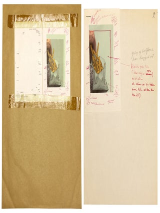 Notes in Hand. ORIGINAL PUBLISHER'S MAQUETTE.