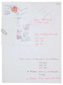Notes in Hand. ORIGINAL PUBLISHER'S MAQUETTE.