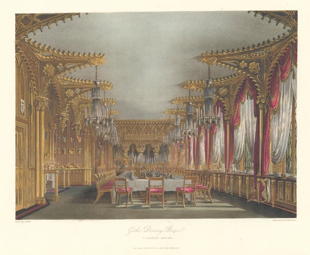 Item nr. 147614 Gothic Dining Room, Carlton House. The History of the Royal Residences. W. H. Pyne, Pyne.