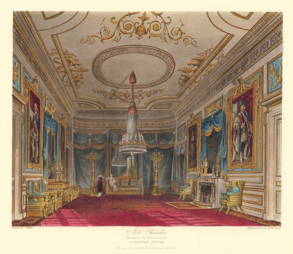 Item nr. 147615 Ante Chamber, leading to the Throne Room, Carlton House. The History of the Royal Residences. W. H. Pyne, Pyne.