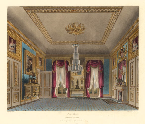 Item nr. 147616 Ante Room, Carlton House. The History of the Royal Residences. W. H. Pyne, Pyne.