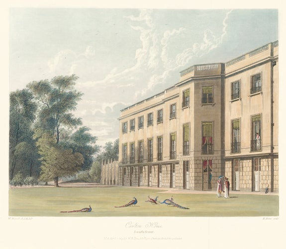 Item nr. 147620 The South Front, Carlton House. The History of the Royal Residences. W. H. Pyne, Pyne.
