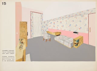 Item nr. 150024 15. Chambre D'Enfant Toile Dessinee (Child's Room with Toile Pattern)....
