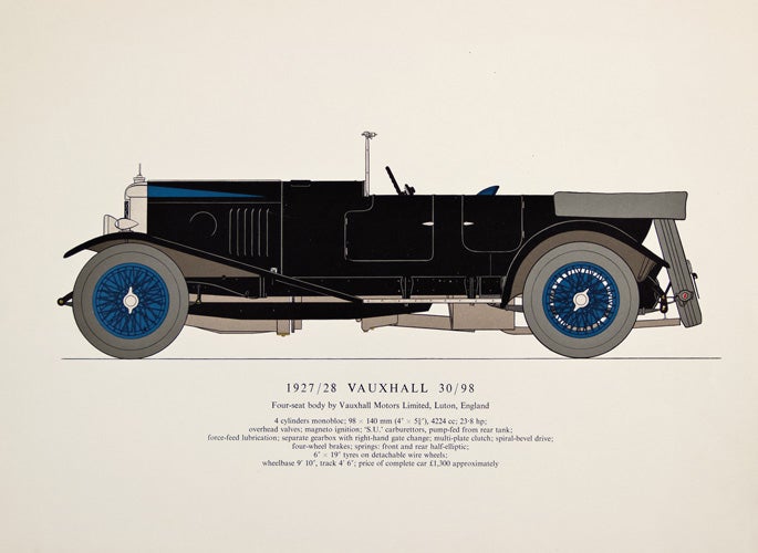 Item nr. 150054 1927/28 Vauxhall 30/98. Early Motor-Cars: 1904-1915. Unknown.