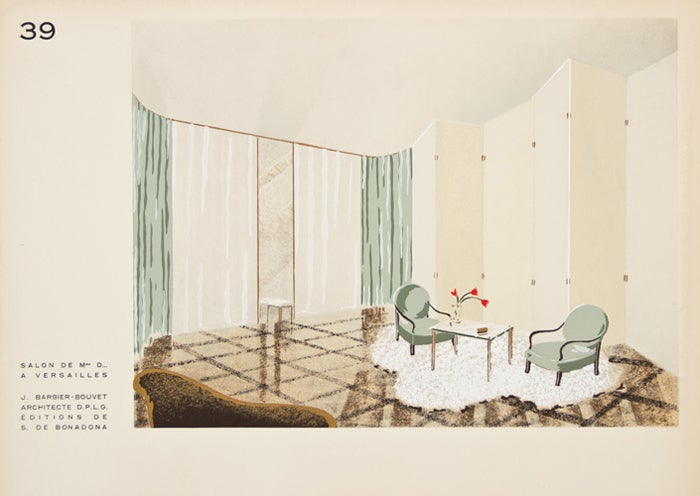 Item nr. 150186 39. Salon (Lounge). Décoration moderne dans l'intérieur. Henry Delacroix.