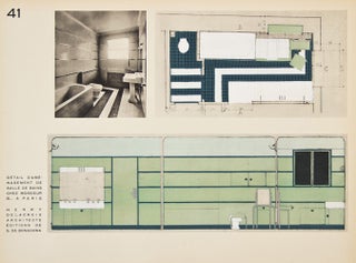 41. Detail D'Amenagement de Salle de Bains (Layout for Bathroom). Décoration moderne dans l'intérieur.