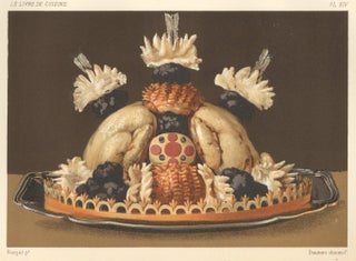 Item nr. 150456 Pl. XIV. Poulardes à la godard. Le Livre De Cuisine. Eugene Ronjat, Jules Gouffe