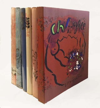 Item nr. 1507 The Lithographs of MARC CHAGALL: Complete Set of Six Volumes. JULIEN CAIN, FERNAND...