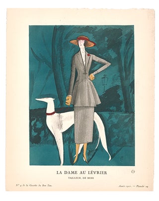 Item nr. 150748 La Dame au Lévrier. Du Beer. Gazette du Bon Ton