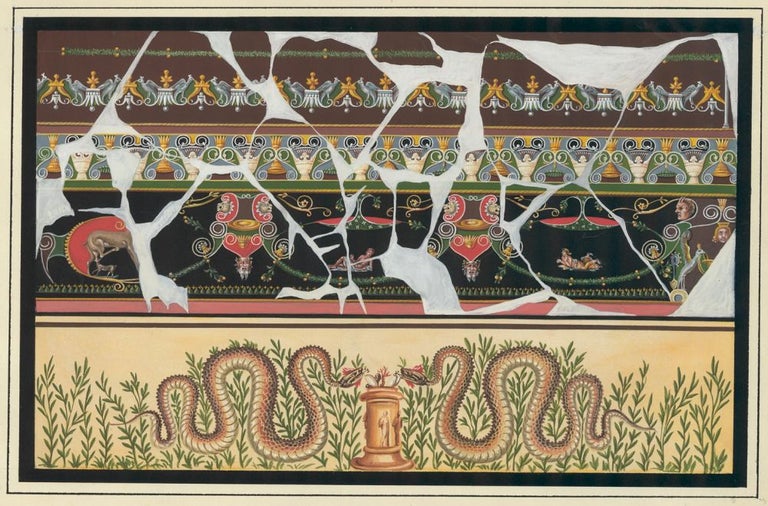 Item nr. 151501 Fractured mural with snakes. Neapolitan School.