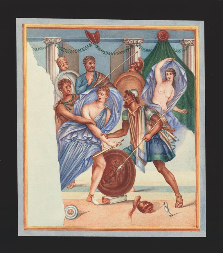 Item nr. 151507 Achilles between Diomedes and Odysseus at Scyros. Neapolitan School.