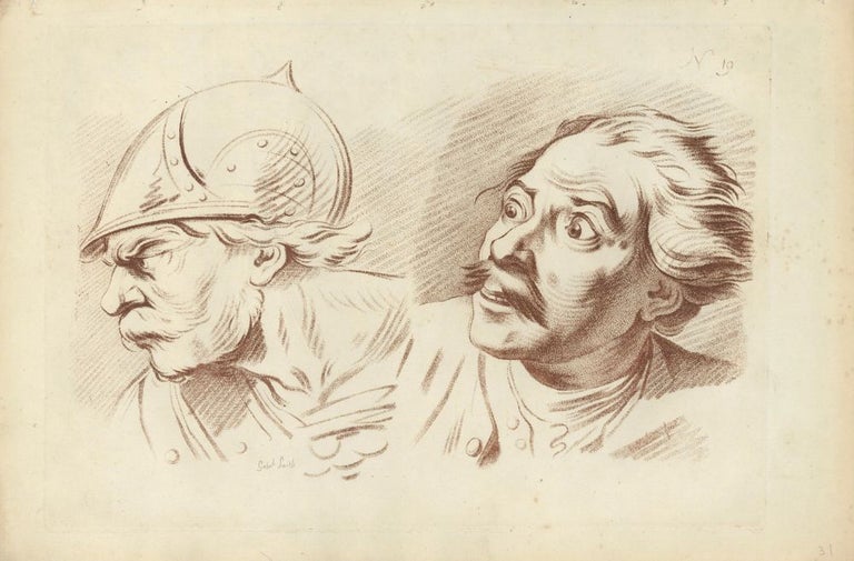 Item nr. 151632 Study of two male heads. Gabriel Smith.