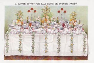 Item nr. 152075 Supper Buffet for Ball Room or Evening Party. Mrs. Beeton's Book of Household...