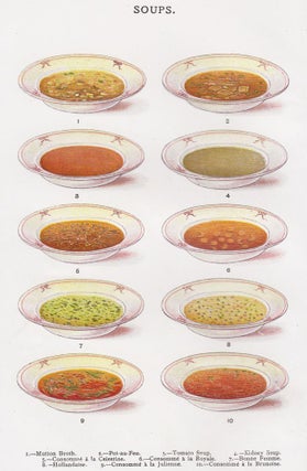 Item nr. 152088 Soups. Mrs. Beeton's Book of Household Management. Isabella Beeton