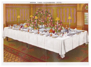 Item nr. 152092 Dinner Table - Old Fashioned Style. Mrs. Beeton's Book of Household Management....