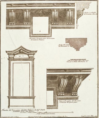 Finesta del Terzo piano del detto Palazzo de Sig Daste. Studio d'architettura Civile Sopra Gli Ornamenti di Porte e Finestre