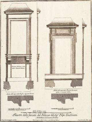 Item nr. 152123 Finestra della facciata del Palazzo del sig. Pñpe Giustiniani. Studio...