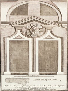 Item nr. 152125 Porta nel Portico Superiore nel Palazzo dello studio della Sapienza che conduce...