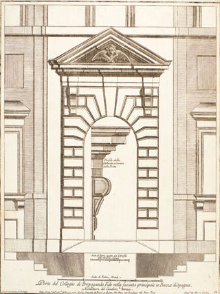 Item nr. 152126 Porta del Collegio di Propaganda Fide nella facciata principale in Piazza di...