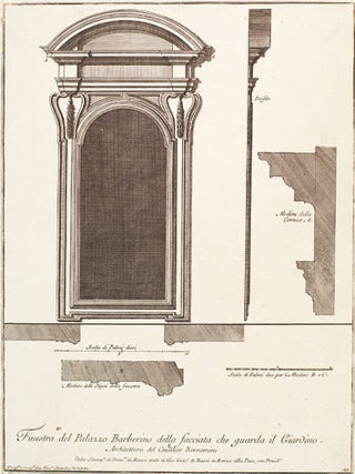 Item nr. 152137 Finestra del Palazzo Barberino della facciata che guarda il Giardino. Studio...