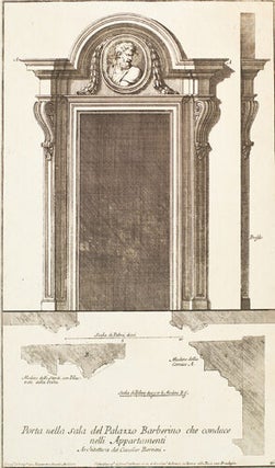 Porta nella sala del Palazzo Barberino che conduce nelli Appartamenti. Studio d'architettura Civile Sopra Gli Ornamenti di Porte e Finestre