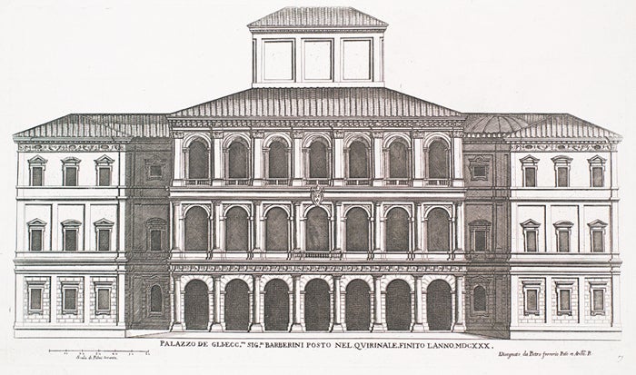 Item nr. 152144 Palazzo de Gliecc. Palazzi di Roma de Piu Celebri Architetti. Pietro Ferrerio.