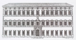 Palazzo in Laterano eret to da Fondamenti dalla felice Memoria di Papa Sisto V. Palazzi di Roma de Piu Celebri Architetti.