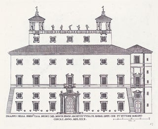Palazzo della Seren Casa Medici nel Monte Pincio. Palazzi di Roma de Piu Celebri Architetti.