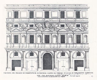 Item nr. 152148 Facciata del Palazzo et Habbitatio ne di Rafaele Santio da Urbino su la via di...