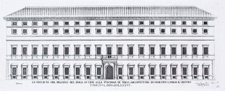 La Facciata del Palazzo del Duca di Ceri alla Fontana di Trevi. Palazzi di Roma de Piu Celebri Architetti.