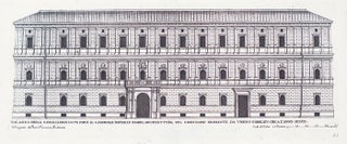 Palazzo della Cancelleria lo fe fare il Cardinale Raffaele Riario. Palazzi di Roma de Piu Celebri Architetti.