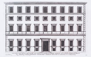 Palazzo dell' ill et rev. Monsig. Gio: Francesco Negroni Tesauriere generale. Palazzi di Roma de Piu Celebri Architetti.
