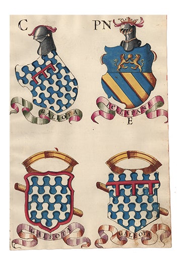 Item nr. 152425 Pl. 70. Italian Family Coats of Arms. Italian School.