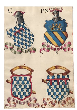 Pl. 70. Italian Family Coats of Arms.