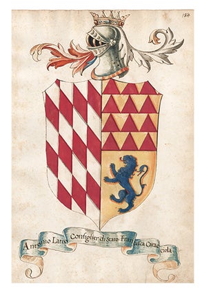 Item nr. 152428 Pl. 184. Italian Family Coats of Arms. Italian School