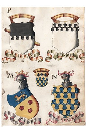 Item nr. 152430 Pl. 61. Italian Family Coats of Arms. Italian School