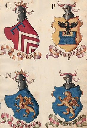 Item nr. 152432 Pl. 84. Italian Family Coats of Arms. Italian School