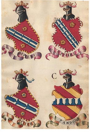 Item nr. 152435 Pl. 99. Italian Family Coats of Arms. Italian School