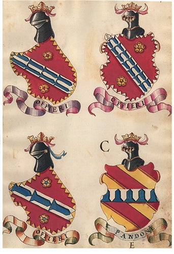 Item nr. 152435 Pl. 99. Italian Family Coats of Arms. Italian School.