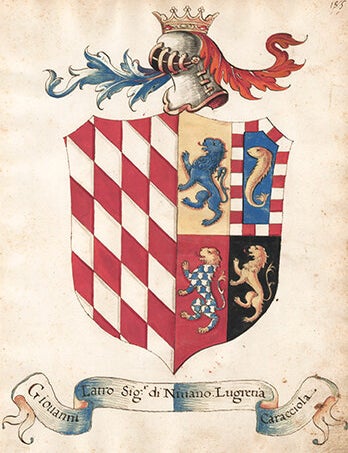 Item nr. 152444 Pl. 185. Italian Family Coats of Arms. Italian School.