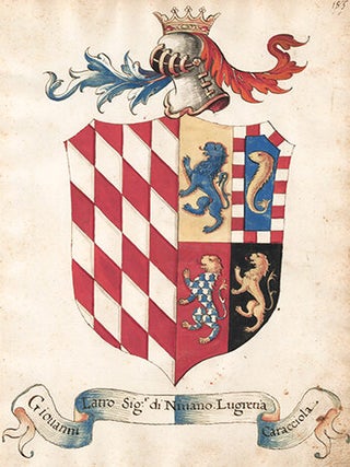 Pl. 185. Italian Family Coats of Arms.