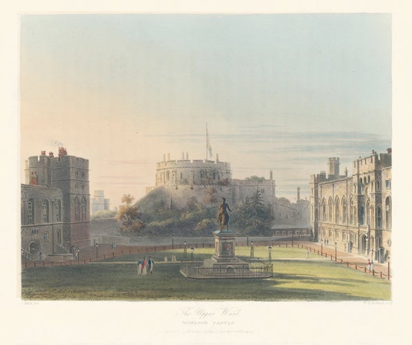 Item nr. 152451 Upper Ward, Windsor Castle. The History of the Royal Residences. W. H. Pyne, Pyne.