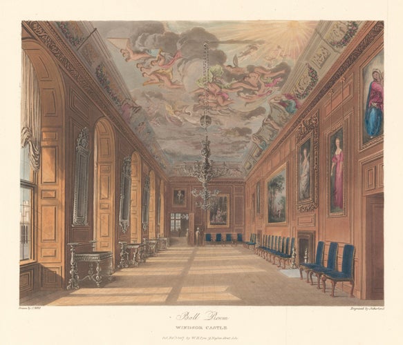 Item nr. 152463 Ballroom, Windsor Castle. The History of the Royal Residences. W. H. Pyne.