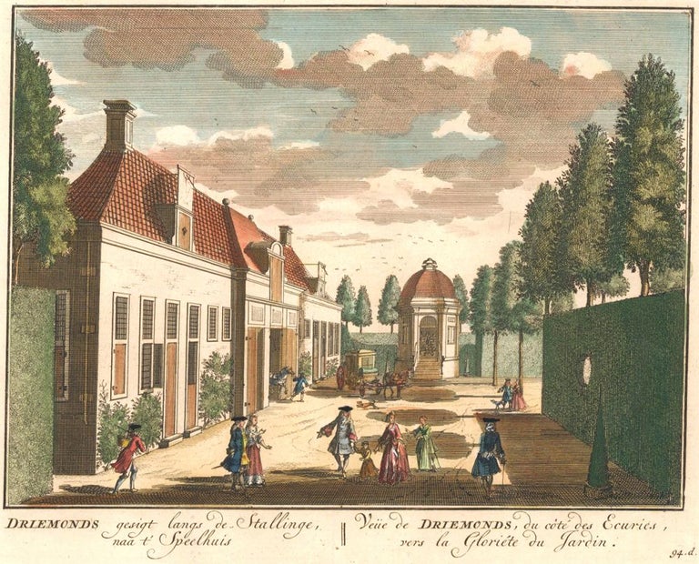 Item nr. 152464 Driemonds gesigt langs de Stallinge, naa t' Speelhuis. Het Zegenpralent Kenenmerlant, vertoont in 100 Heerelyke gezichten. Mattaeus Brouerius van Nidek, Henrik de Leth.