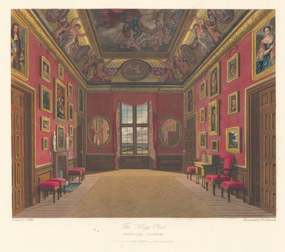 Item nr. 152473 King's Closet, Windsor Castle. The History of the Royal Residences. W. H. Pyne, Pyne.