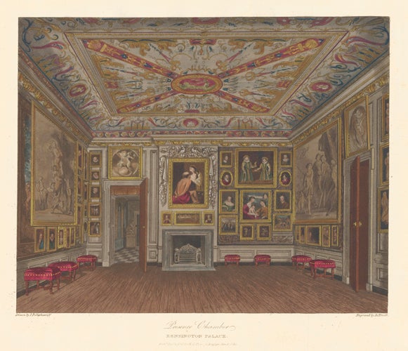 Item nr. 152480 Presence Chamber, Kensington Palace. The History of the Royal Residences. W. H. Pyne, Pyne.