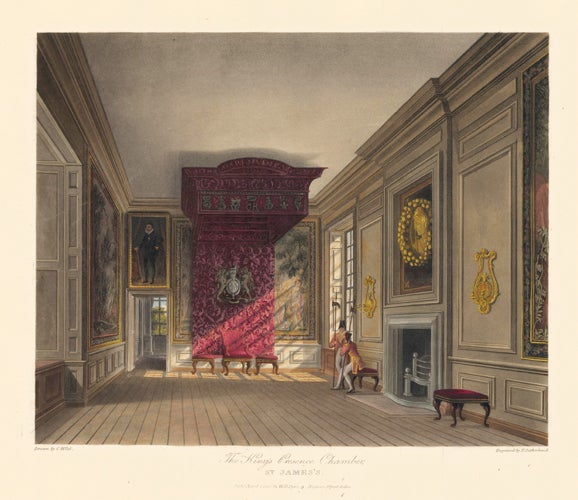 Item nr. 152486 King's Presence Chamber, St. James's. The History of the Royal Residences. W. H. Pyne, Pyne.
