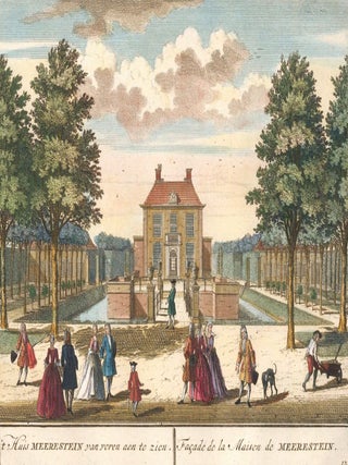 Item nr. 152555 't Huis Meerestein van voren aen te zien. Het Zegenpralent Kenenmerlant, vertoont...