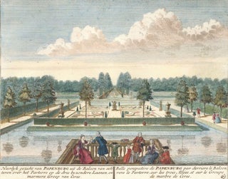 Item nr. 152557 Heerlyk gezicht van Papenburg uit de Balcon van achteren over her Parterre op de...